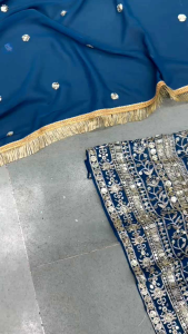 [PRE-ORDER] Ready Made Heavy Faux Georgette With Heavy Embroidered Gown ( Delivery 10 Days )