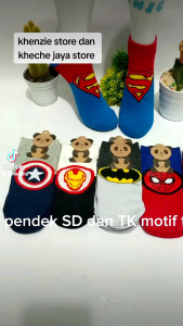 PROMO 3 PASANG KAOS KAKI PANJANG DAN PENDEK ANAK PAUD TK SD PREMIUM MOTIF HELLO KITTY MICKEY BARBY M