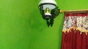 lampu dinding antik diameter 28 cm dengan kap kaca asli gratis packing kayu bergaransi