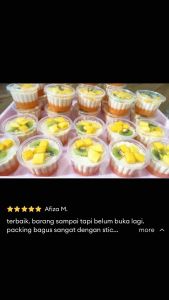 [50pcs] BEKAS DADIH/JELI/JAGUNG JELLY CUP WITH LID MOUSSE/PUDDING/JELLY/SWEET CORN BEKAS PLASTIK