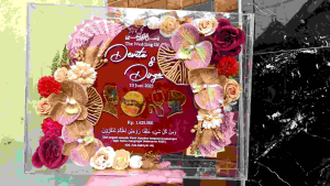 Mahar Pernikahan Murah Cantik Elegan Unik Akrilik Lingkar Inisial Uang Bunga Pigura Frame Transparan