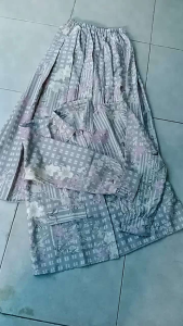Atasan Wanita Set Rok Rempel Kekinian Motif All size