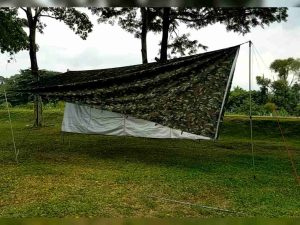 (COD)-tiang plsyheet tenda dari besi kerum tebal ringan 2 meter anti karat bivak perem