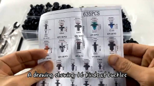 Klip Kancing Mobil Baut Rivet Plier Clip Trim Panel 680 PCS - RS-68 - Multi-Color