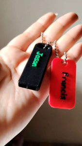 Customized Emergency Whistle Keychain Personalized Souvenir for Kids Birthday Party School Token