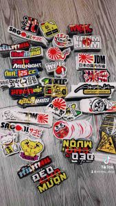 Tem Logo Sticker JDM Racing Dán Nón Bảo Hiểm Xe Máy Ô tô v.v