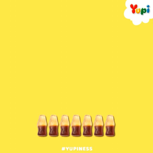 YUPI CANDY GUMMY ICED COLA/PERMEN JELLY 45g