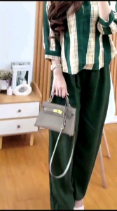 BELLA ONE SET SALUR CROP SETELAN WANITA TERBARU KEKINIAN RAYON PREMIUM