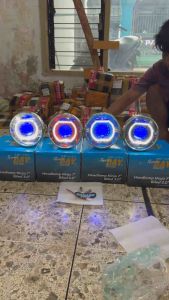 Paket Lampu Billed Full Set Ninja Merk DAY Komplit Breket Speedo Ninja+ Relay dan kipas PNP Megapro Tiger Ninja