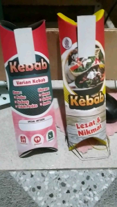 bungkus kebab craft warna 24x9 isi 100
