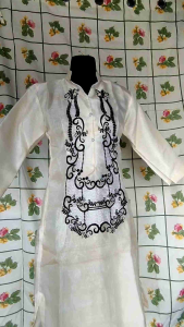 Modern Ladies Barong Embro 3/4 Sleeve Casual Wear
