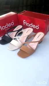Sandal Slop Heels wanita / Sandal Slop Fladeo Premium / Bakul Sandal 45