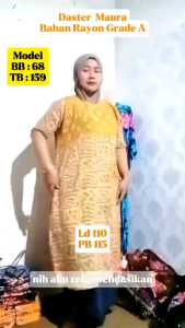 DASTER MAURA SUSUN LD 110 BAHAN RAYON ADEM BUMIL & BUSUI