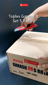 Clio Toples Garasu Set isi 6 + Nampan Putar Toples Garasu Toples Kue Lebaran
