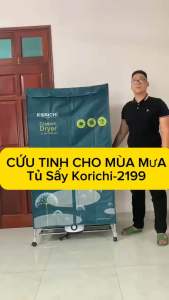 Tủ Sấy Quần Áo Korichi KRC-2199 Khối Lượng Quần Áo Cho Vào 25kg-Công Nghệ Sấy PTC Diệt Khuẩn