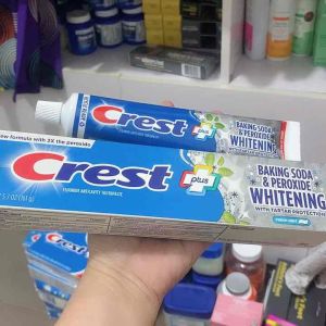 [Crest USA] Kem đánh răng Crest Baking Soda & Peroxide Whitening With Tartar Protection Fresh Mint. 161 gam