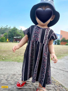 Dress KAYLA BLACK - dress anak perempuan/dress bayi perempuan usia 0-4 tahun