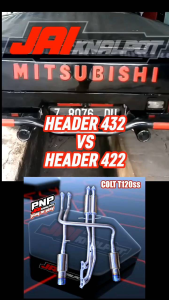 Colt T120ss header 432 & 422 dobel resonator suara kalem