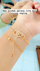 RinaXp- Gelang Rantai Love Infinity Gelang Rantai Terbaru