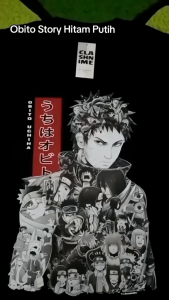 Kaos Panjang Obito Story Hitam Putih - Nimea