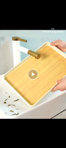 Nampan Plastik Penyajian Minuman Tatakan Gelas Teko Teh Motif Kayu