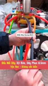 Bộ Đầu Nối Nhanh Dây Xịt Áp Lực Cao 6.5mm Của Máy Rửa Xe Cao Áp Và 8.5mm Của Dây Xịt Thuốc