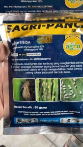 Sagri Panca 30/10 WP 50gr Pymetrozine 30% dan Nytenpyram 10% Pembasmi Hama Wereng Pada tanaman SAI