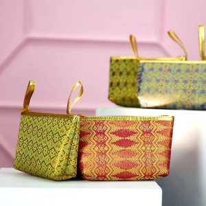 Souvenir Dompet Pouch Songket Palembang Etnik Style