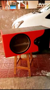BOX UNIVERSAL KHUSUS UNTUK SUBWOOFER DOUBLE MAGNET/TRIPLE MAGNET BAHAN TEBAL FULL MDF
