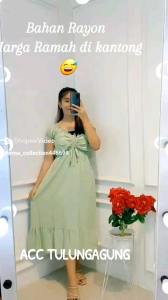 CASANDRA DASTER SMOKE CASANDRA DRESS MAMA MUDA CANTIK MURAH