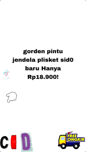 Gorden, Hordeng, Korden Pintu/Jendela Plisket Vanesa Sido Free Kawat S