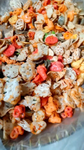 Seblak mix/Seblak campur/basreng pedas/seblak beton pedas daun jeruk kemasan 500 gr