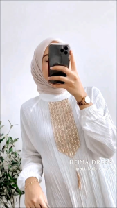 NEW HEIMA DRESS SERIES DRESS RAYA VIRAL DRESS RENDA TERBARU