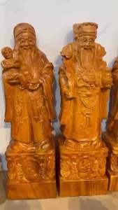 Tượng Tam Đa Phúc Lộc Thọ tượng trưng cho ba điều ước lớn nhất của đời người gỗ hương có 4 kích thước lựa chọn