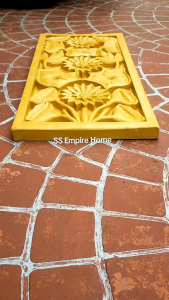 Wall Slate WS06 Fiberglass 90.5x44x4 Realistic 3D Garden Home Sunflower Art Craft Carving Dinding Hanging Frame Gantung