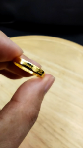 แหวนทองเกลี้ยง แหวนปอกมีด น้ำหนักครึ่งสลึง สำหรับการเติมเต็มแหวนทอง