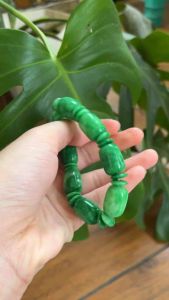 GELANG GIOK BURMA NATURAL HIJAU PRIA DAN WANITA SERTIFIKAT