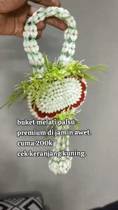 Melati palsu Sultan premium buket pengantin bentuk tas