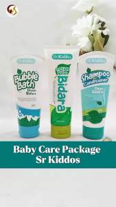 SKINCARE BAYI SR12 KIDDOS BUBBLE BATH EKSTRA DAUN BIDARA- PAKET PERAWATAN KULIT ANAK SHAMPOO BIDARA- LOTION TELON BIDARA