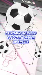 [KidsPaint] Cristiano Ronaldo 20 Sheets Coloring Paper (A4 Print Out) Toy For Kids DIY