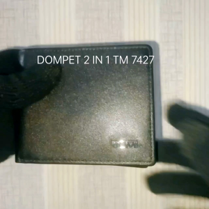 Dompet Pria 2 IN 1 TM 7427 KULIT  Import With CARD Holder