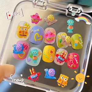 อะไหล่เรซิ่นตกแต่งเล็บ Spongbob สปองบ๊อบ ทะเล เรซิ่น การ์ตูน ตกแต่งเล็บ Catoon Resin บรรจุ10ชิ้น/ชุด