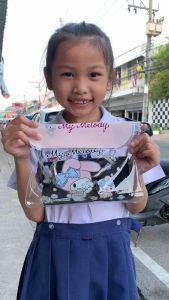 Reaya กระเป๋าว่ายน้ํากันน้ํา กระเป๋าโทรศัพท์มือถือ PVC Cinnamoroll Kulomi กระเป๋าปิดผนึกหน้าจอสัมผัสความจุขนาดใหญ่โปร่งใส