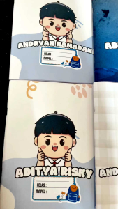 BUKU TULIS COSTUM ANAK COWOK