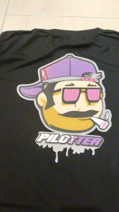 Kaos Pria Modern: PILOTTER & Cotton Combed Kata Kata