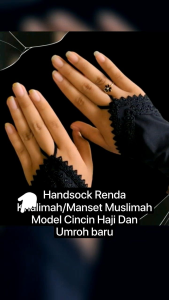 Premium Handsock /Manset Model Cincin Renda Khalimah single