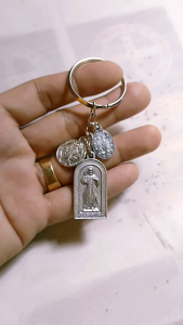 Divine Mercy with Medallia Milagrosa and St. Benedict Miraculous Silver Medals for Holders.