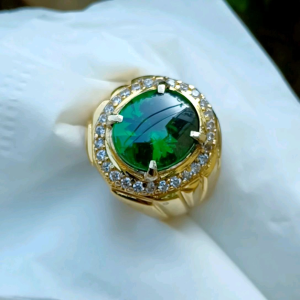CINCIN BATU GREEN AQUAMARINE CUTTING BAWAH