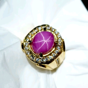 CINCIN BATU AMERICAN PINK STAR 6 SUPER KUALITAS