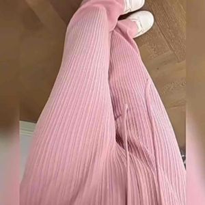 JDEN Rainbow Palazzo Wide Leg Pants - Seluar Perempuan Palazzo Ice Silk Fabric 阔脚裤